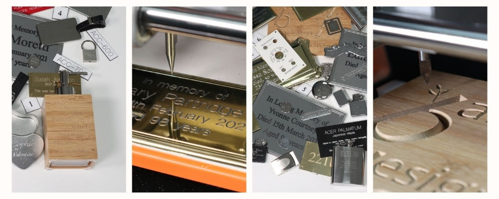 Montage of various personalised products 