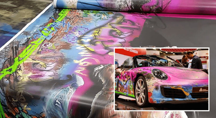 Avery Dennison Porsche 911 wrap at FESPA 