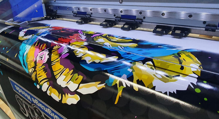 Mac Signs van wrap being printed