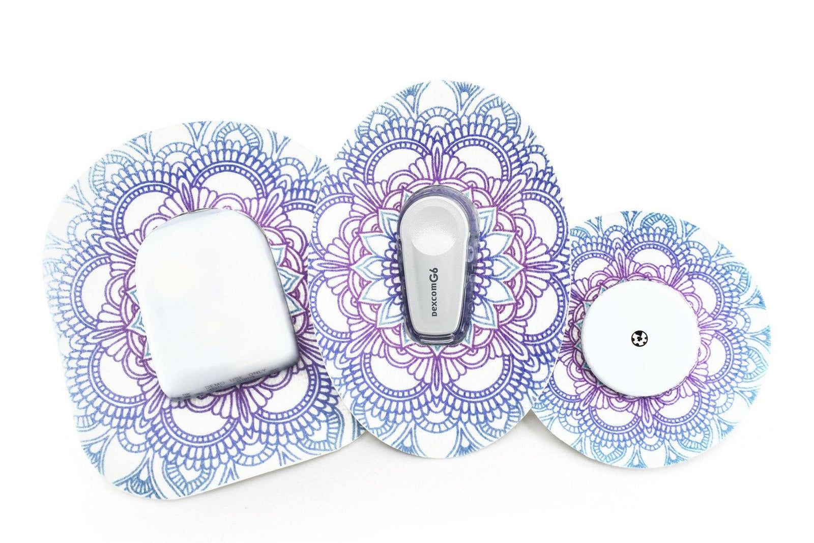 Diabetes device patches with artistic design