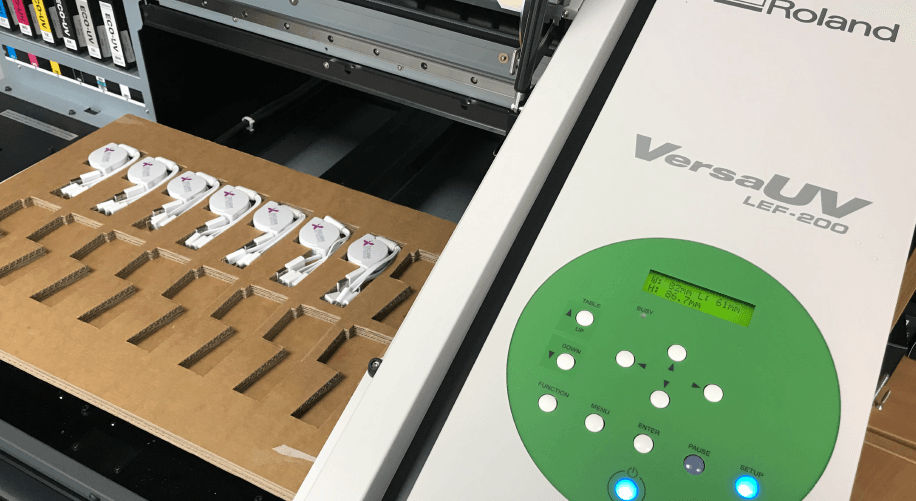 jig for uv printing charger cables