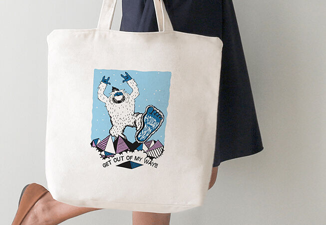 Tote bags printed with Roland BT-12