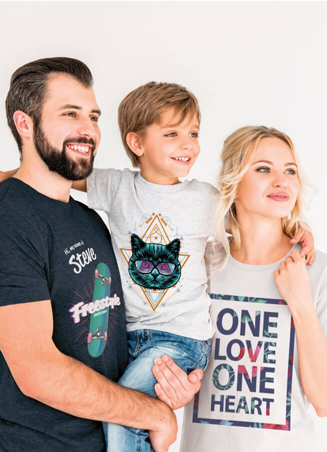 T-shirts imprimés avec l'imprimante directe textile Roland Texart XT-640S