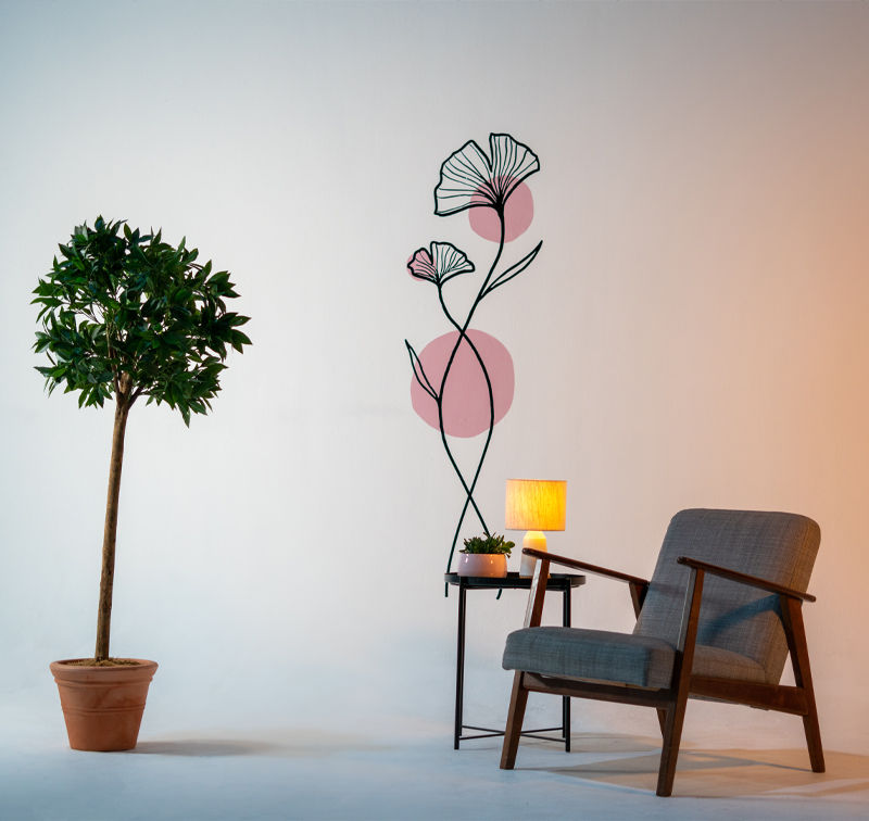 Image d’une décoration murale dans un bureau