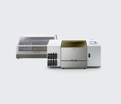 LEF2-200 and MO-180 printers side by side