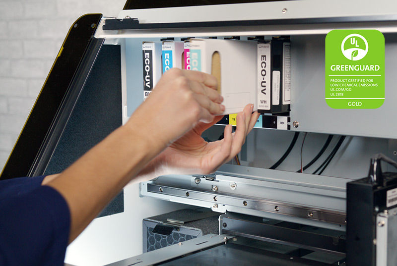 EUV5-inkt en Greenguard mobiel