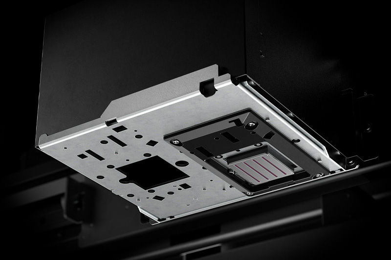 Image of the print technology that makes it possible to print with high speed on a DGXPRESS ER-641 model from Roland DG