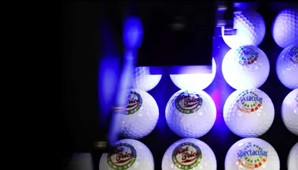 Print customized golf balls with the LEF