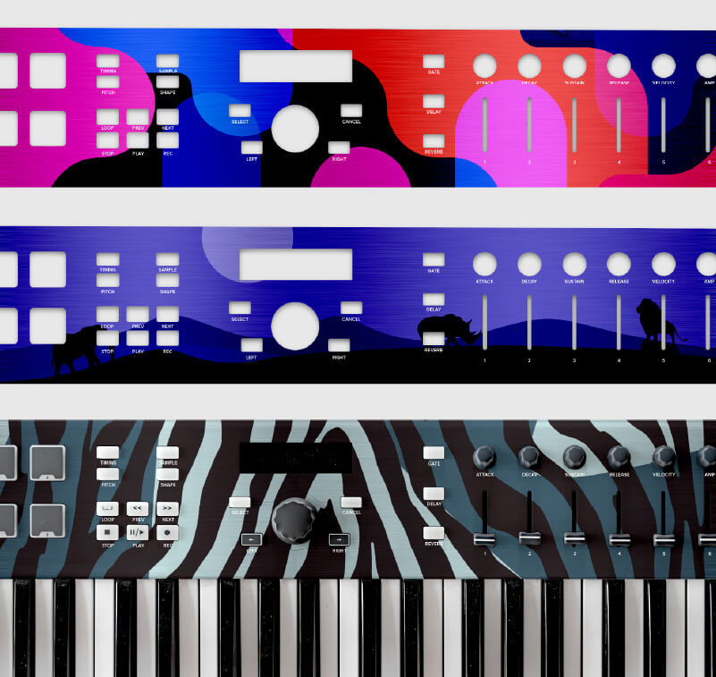 Power generator with UV printed panels