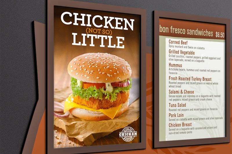 Wielkoformatowy ploter drukujący VersaEXPRESS RF-640 – Tablice menu