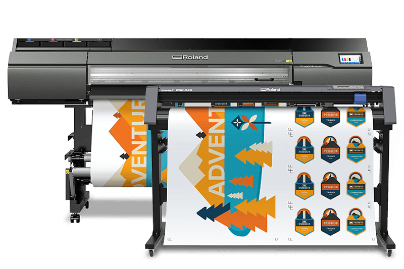 Separate printer and cutter