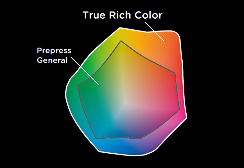 True Rich Color - Gamut chart