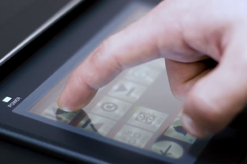 LEC2 S-Series touch pad with finger