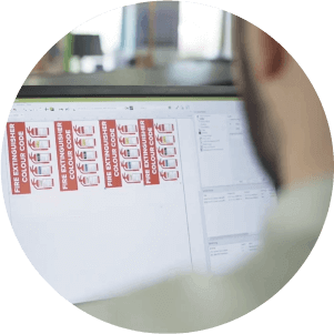 print and cut software on a pc screen